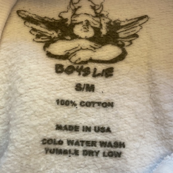 NWOT Sold Out HTF Boys Lie Stupid Cupid Crewneck sz S/M - Picture 7 of 7